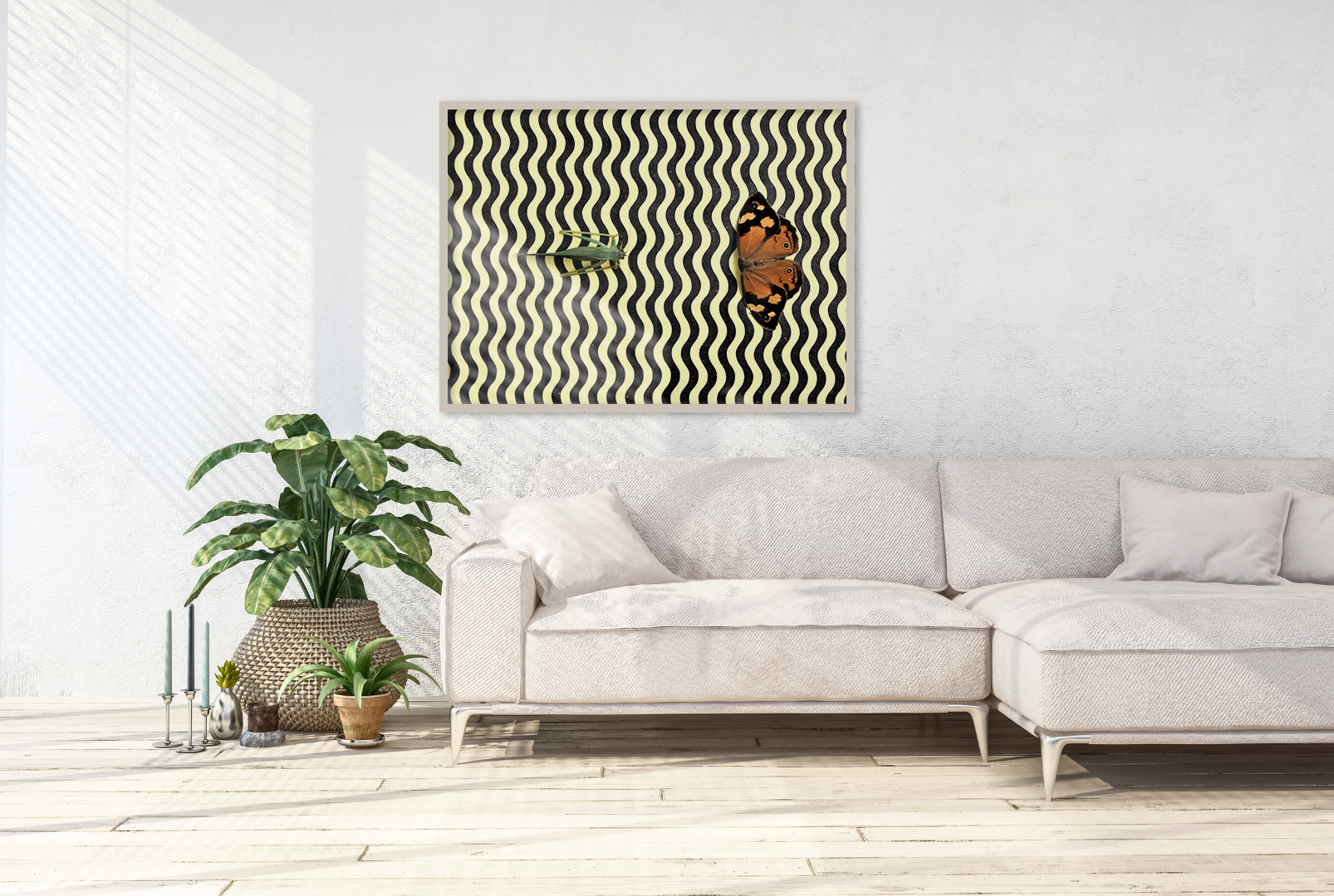 Hop, Skip and Flutter original abstract contextualised office art modern decor photo print by Blair Montague Drake